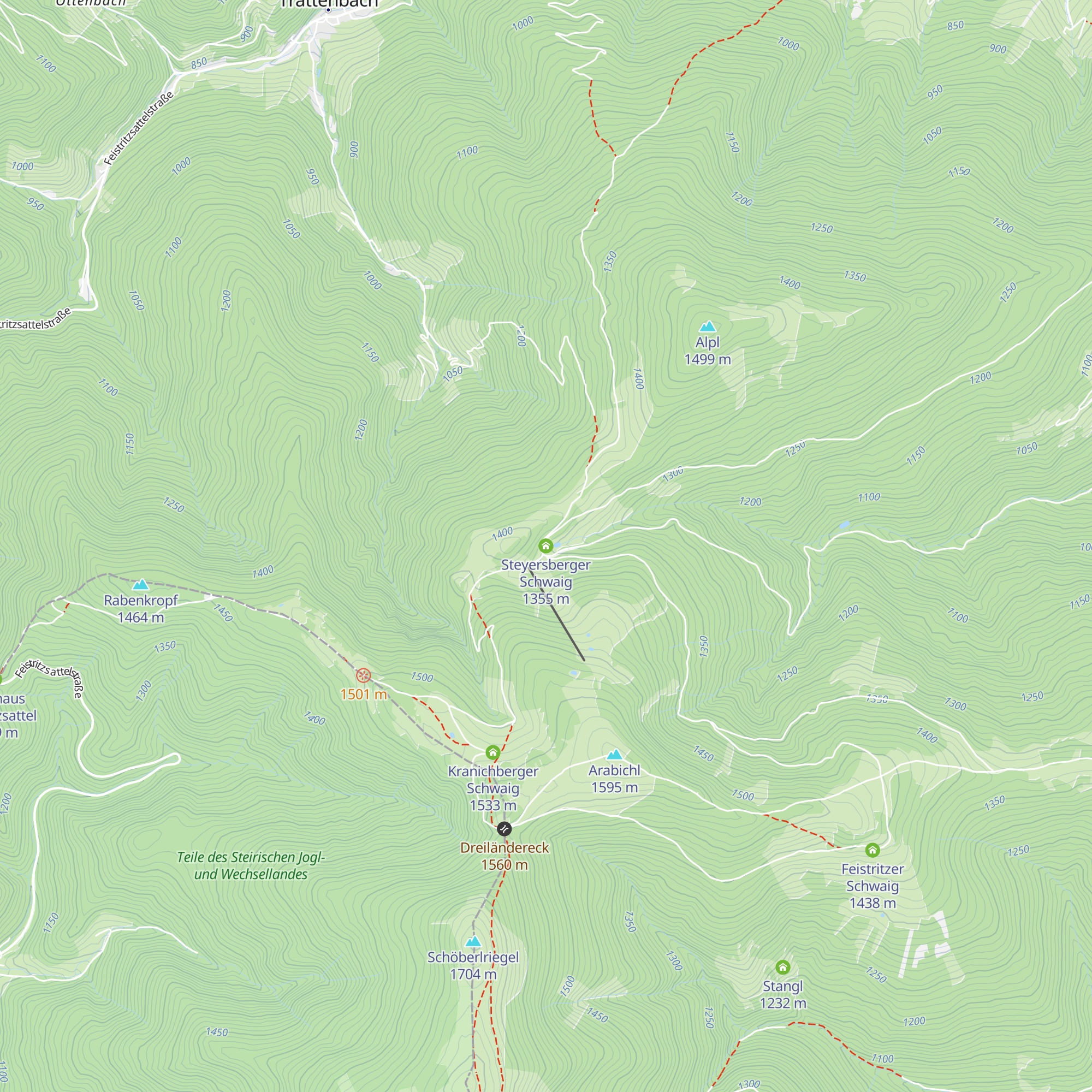 Steyersberger Schwaig map