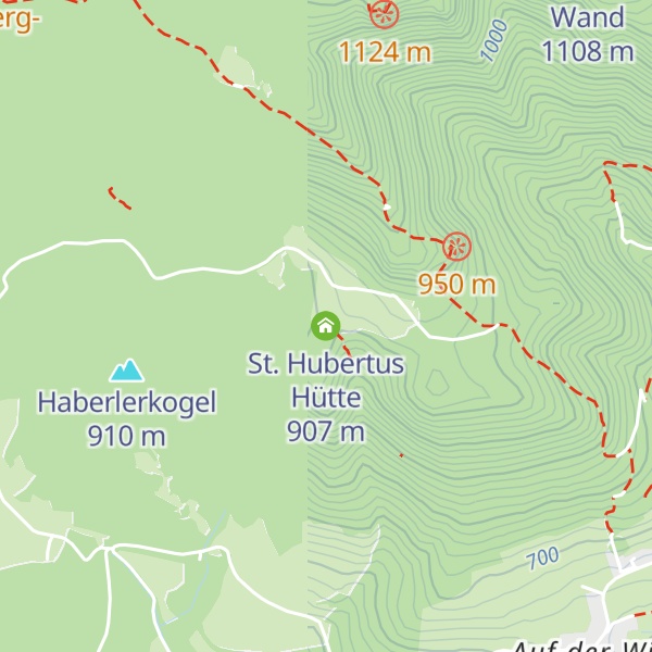 Map of St. Hubertus Hütte
