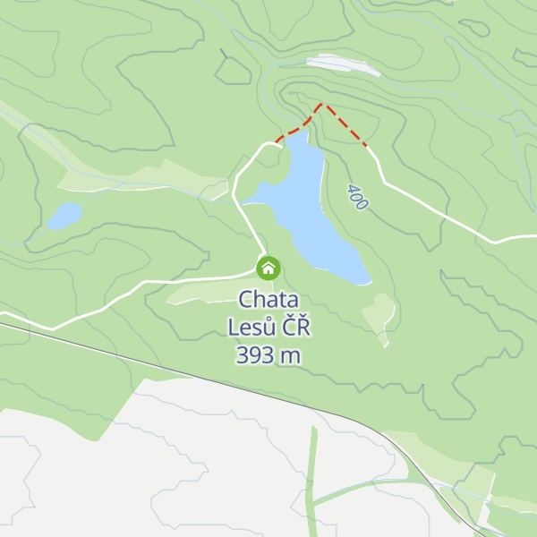 Map of Chata Lesů ČŘ