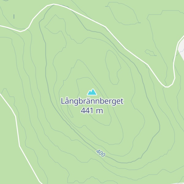 Map of Långbrännberget