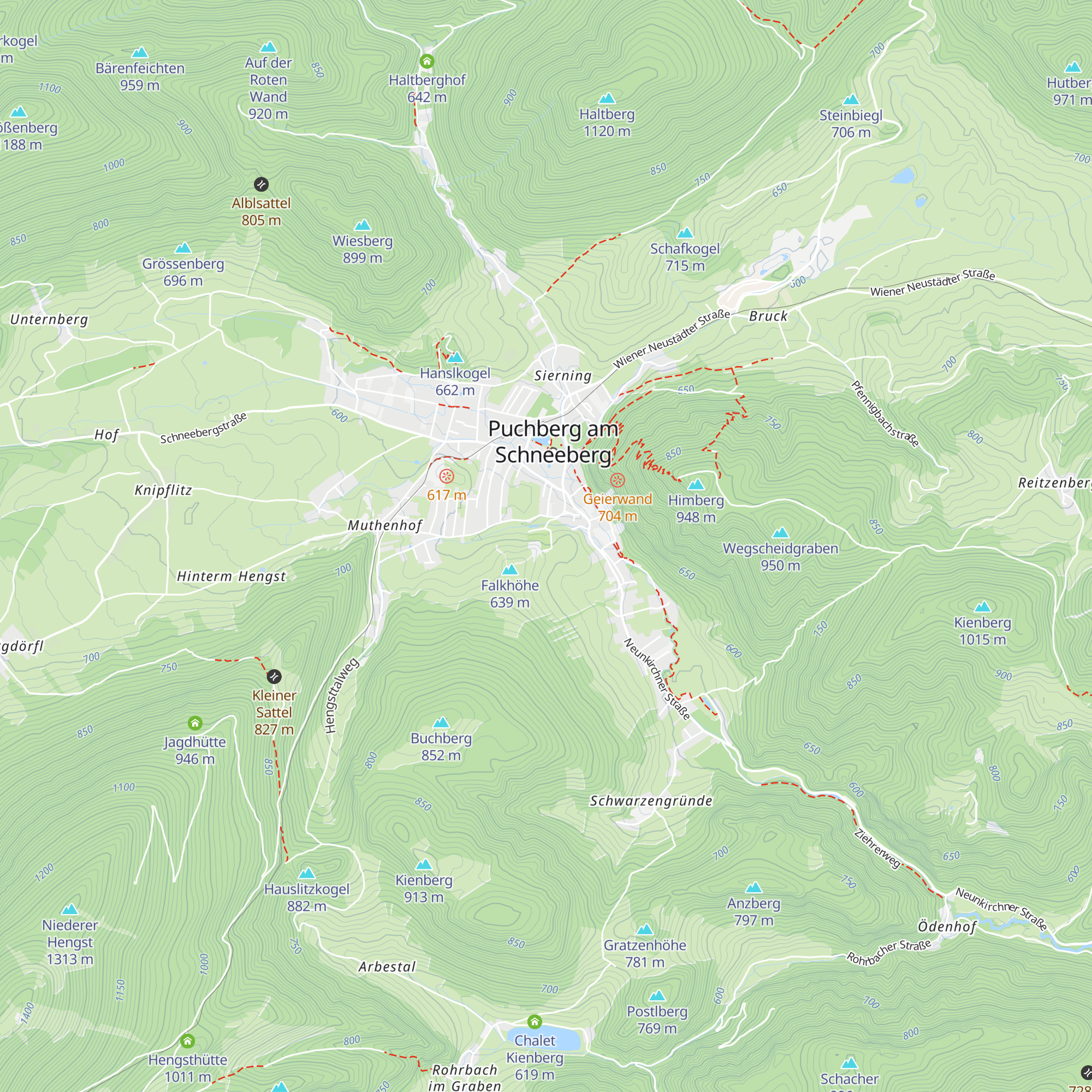 Urnenhain map