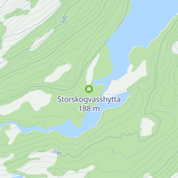 Map of Storskogvasshytta