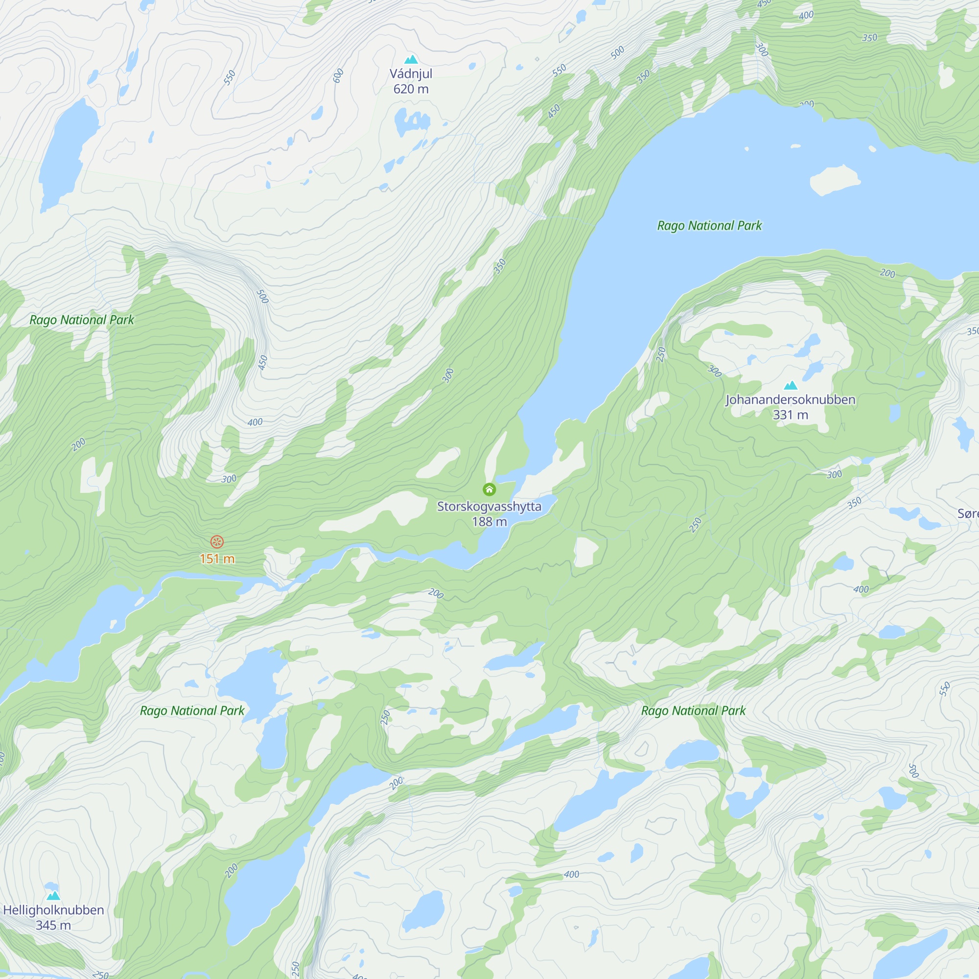Storskogvasshytta map