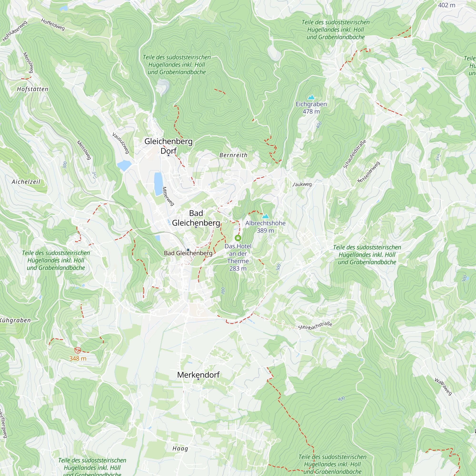 Das Hotel an der Therme map