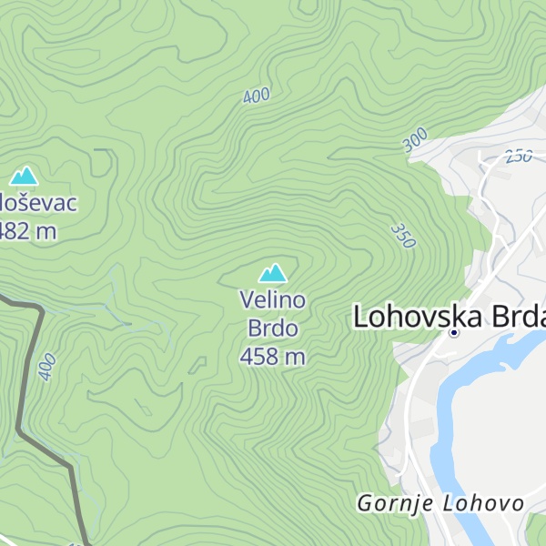 Map of Velino Brdo