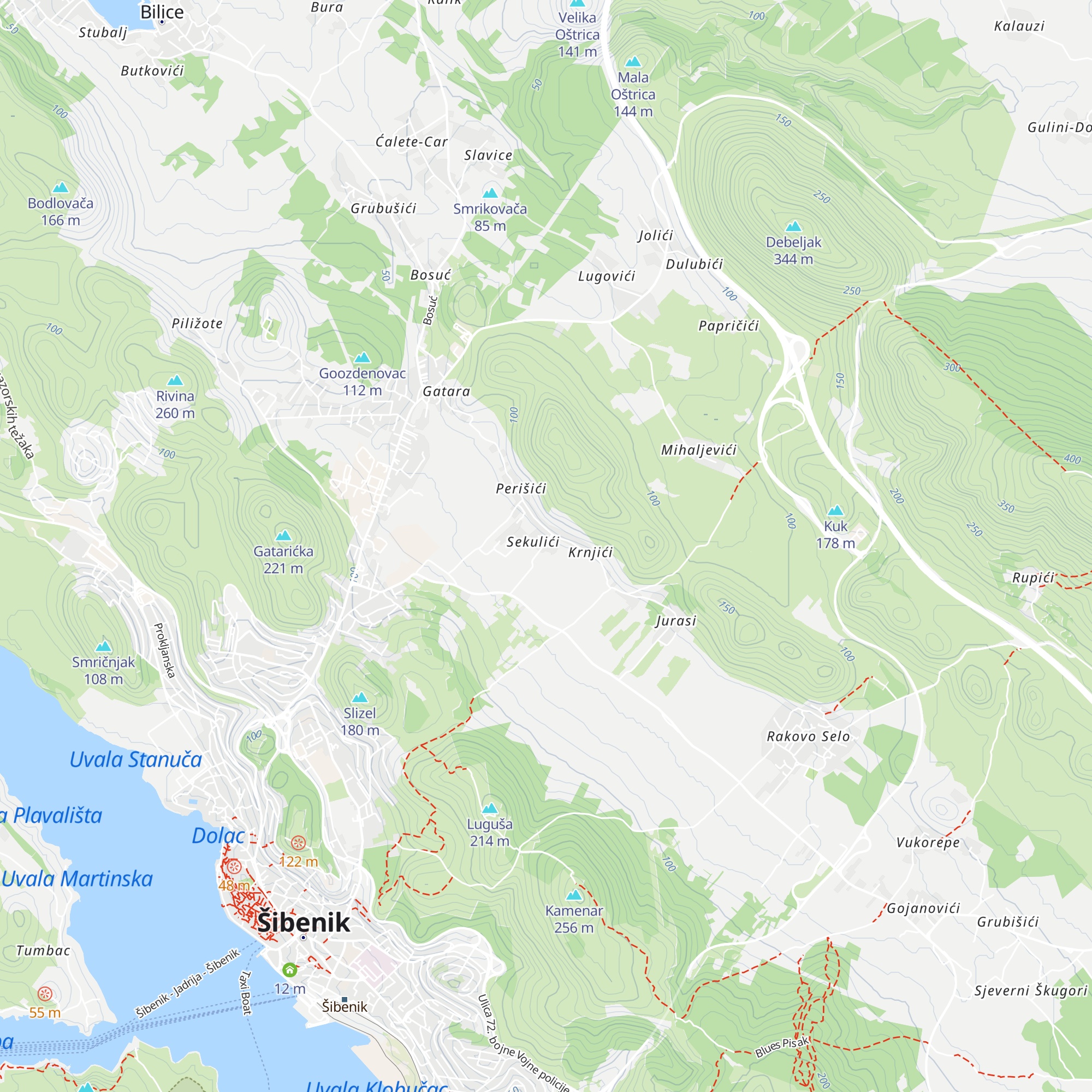 Apartmens Zara map