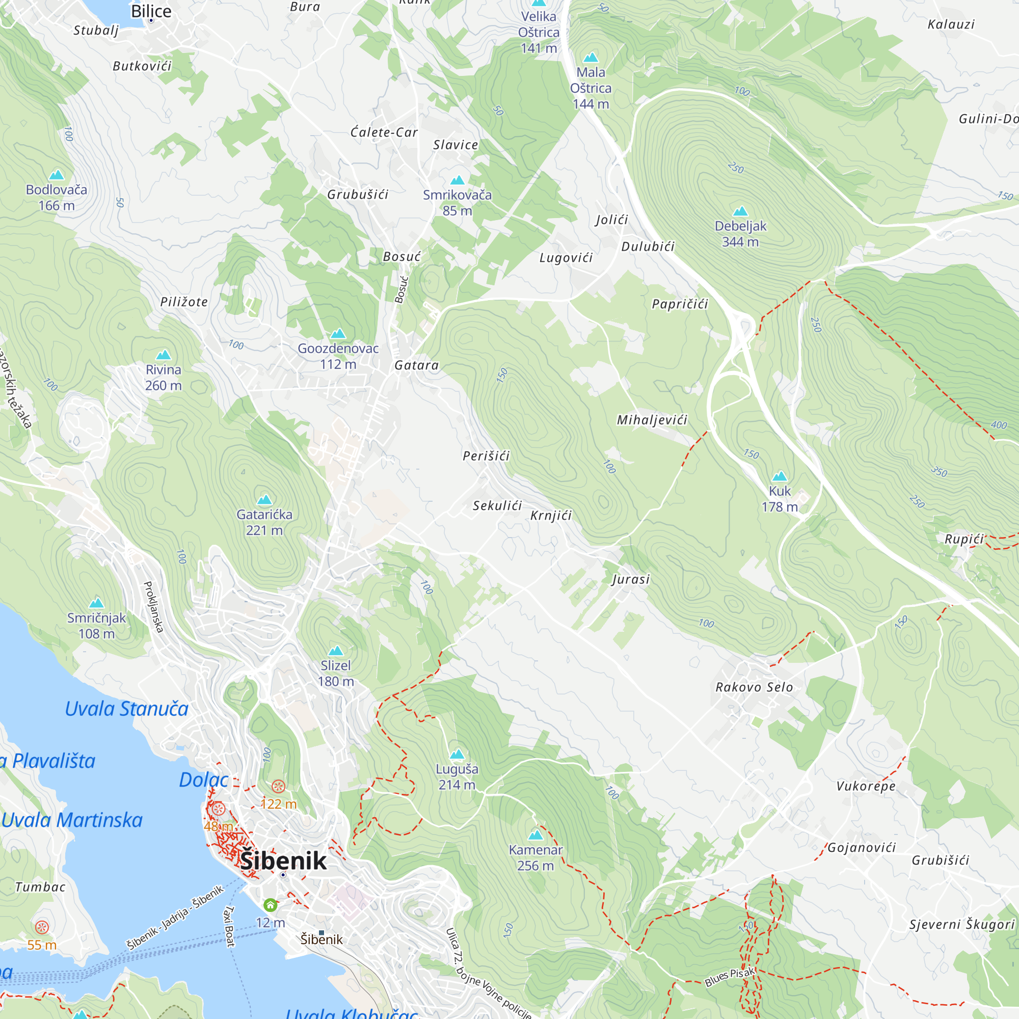 Apartmens Zara map