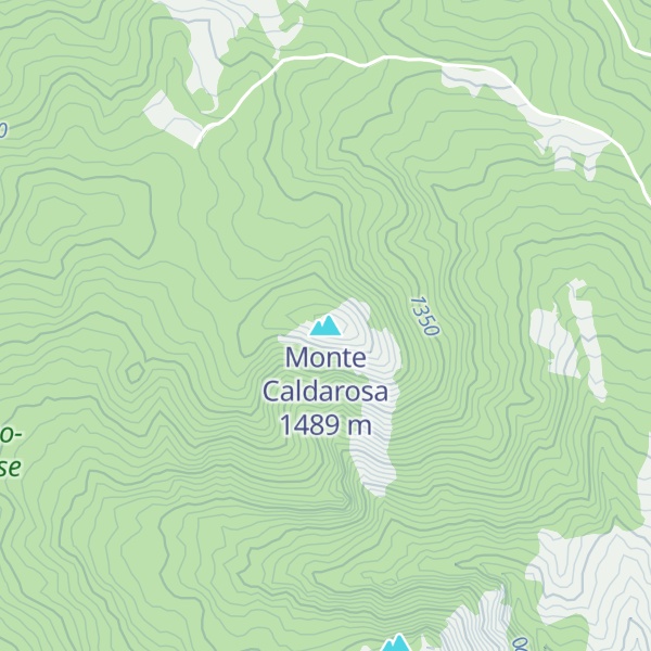 Map of Monte Caldarosa