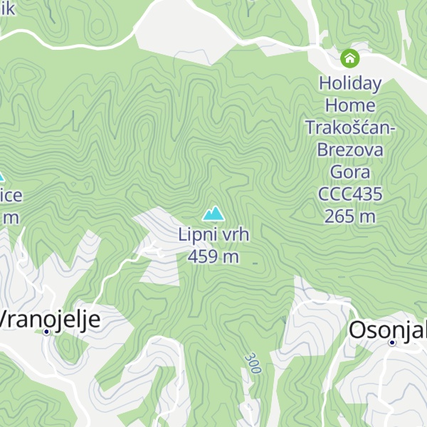 Map of Lipni vrh