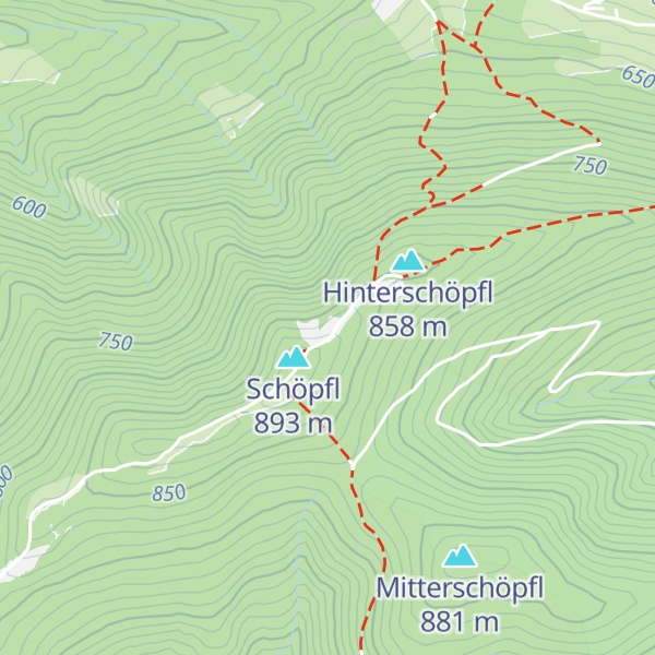Map of Schöpfl-Schutzhaus