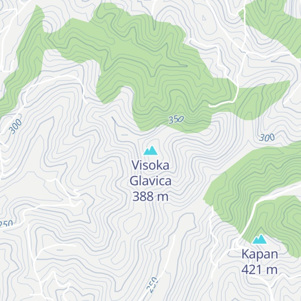 Map of Visoka Glavica