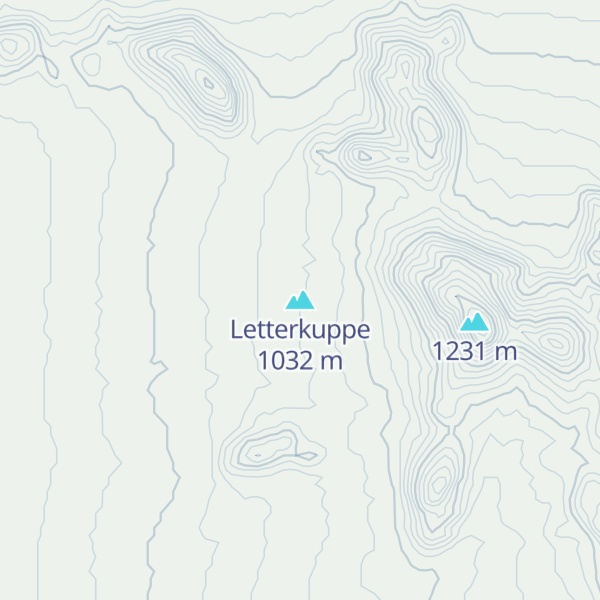 Map of Letterkuppe
