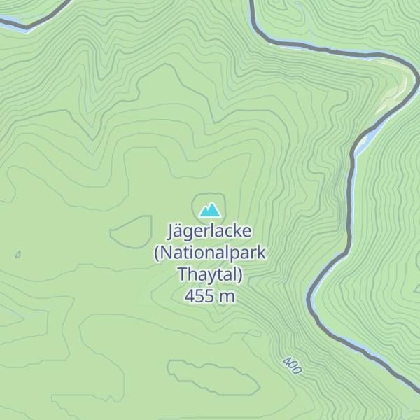 Map of Jägerlacke (Nationalpark Thaytal)