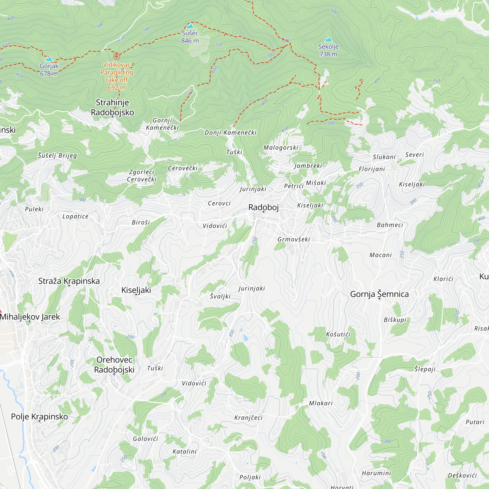 Kapelica Majke Božje Lurdske map