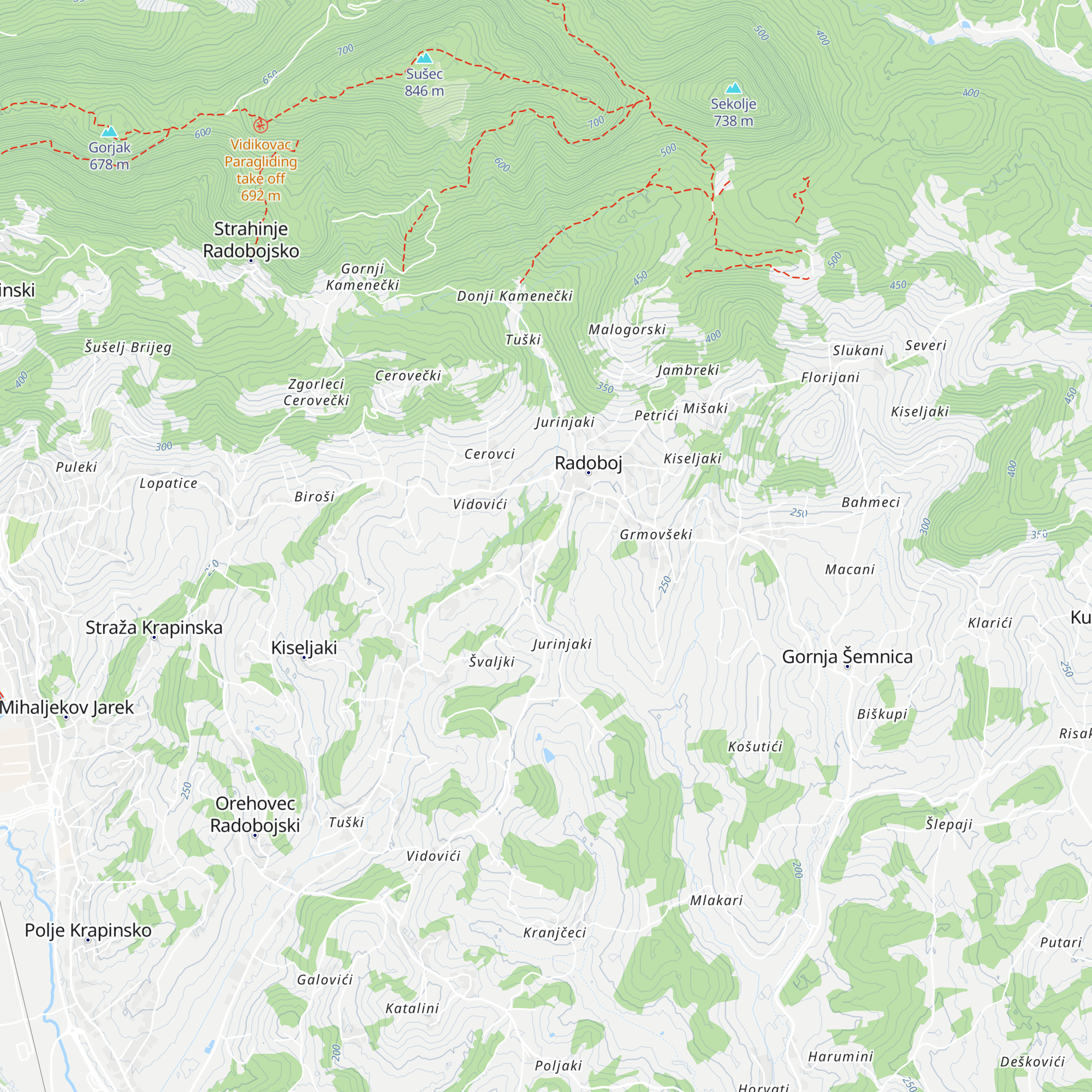 Kapelica Majke Božje Lurdske map