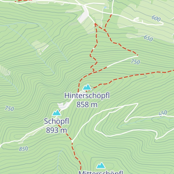 Map of Hinterschöpfl