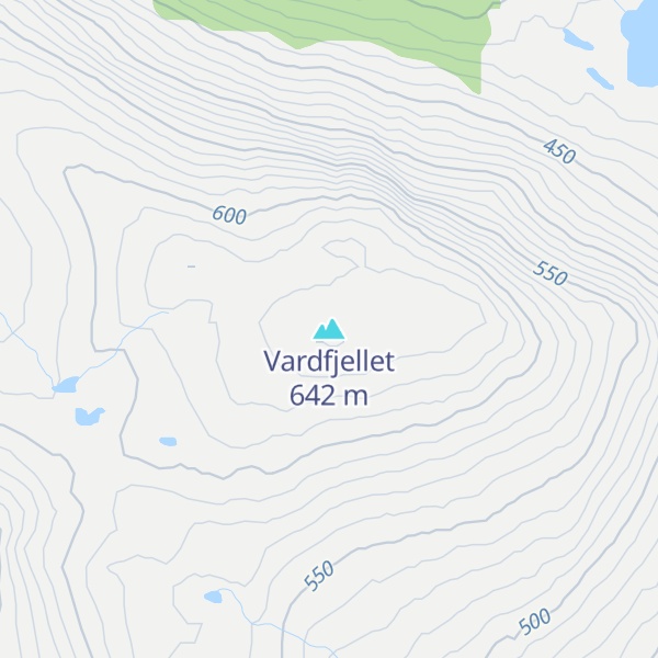 Map of Vardfjellet