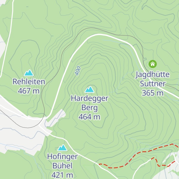 Map of Hardegger Berg