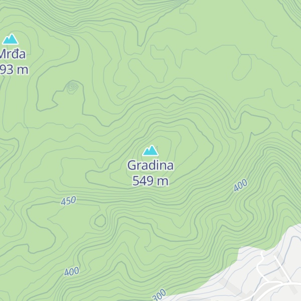 Map of Gradina