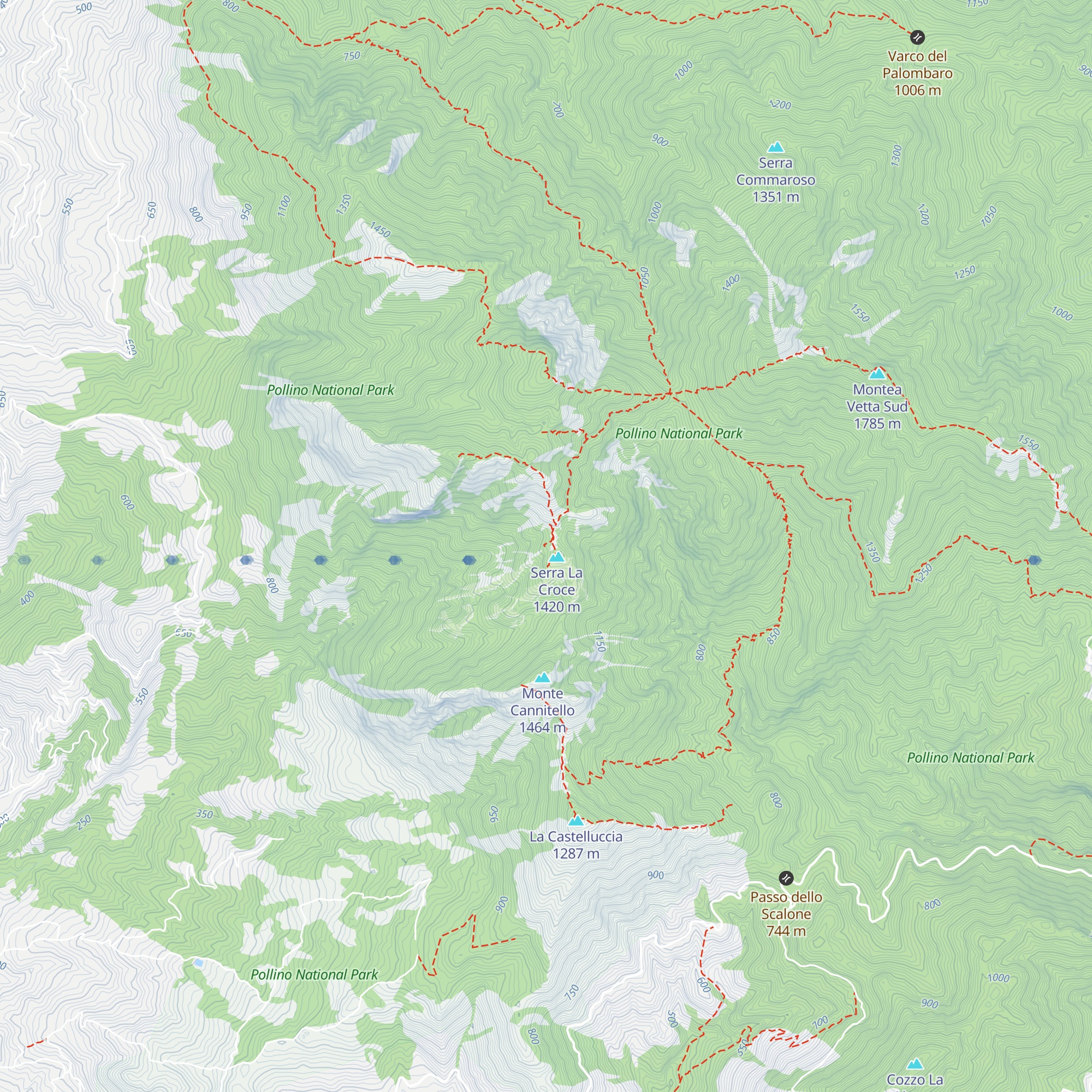 Rifugio Belvedere map