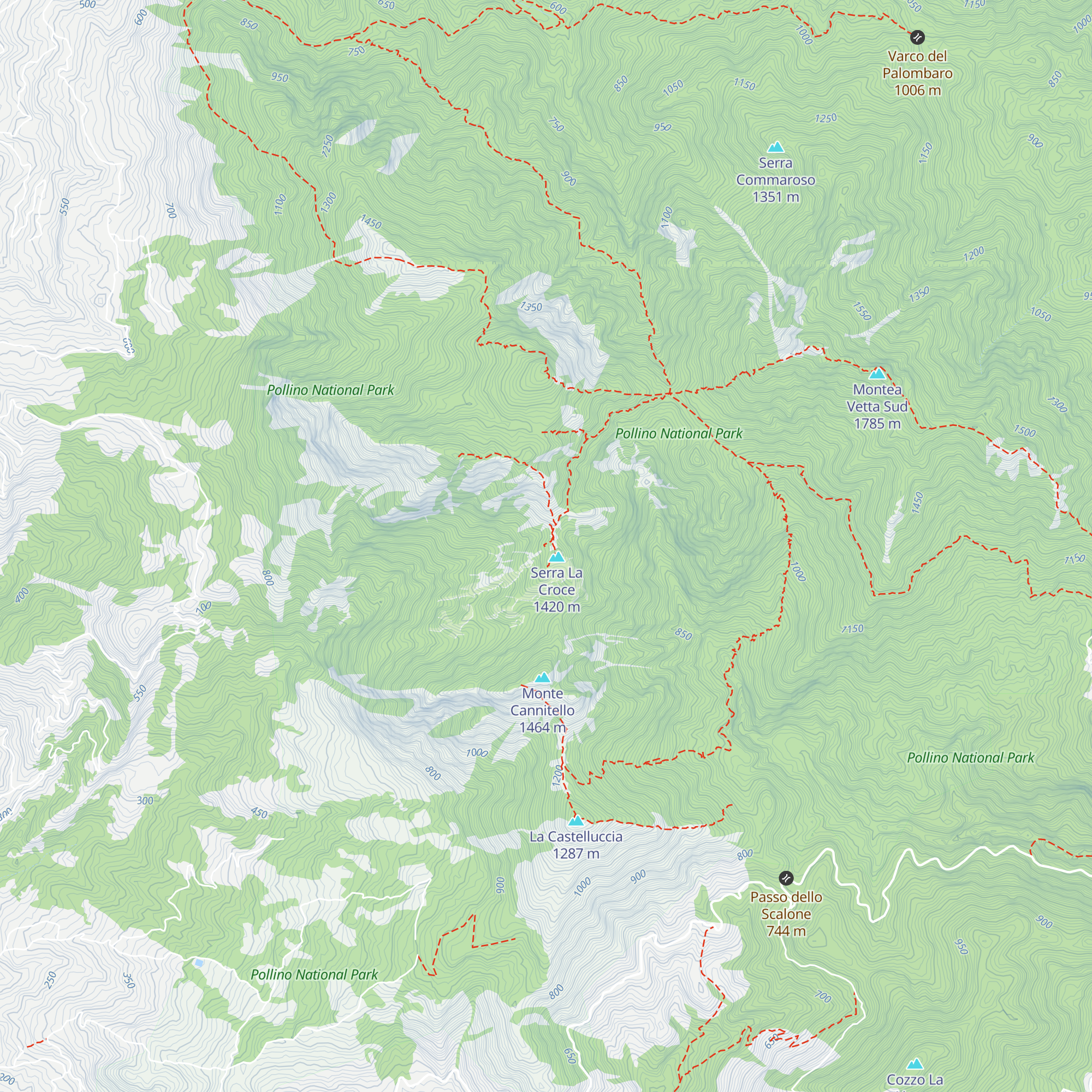 Rifugio Belvedere map