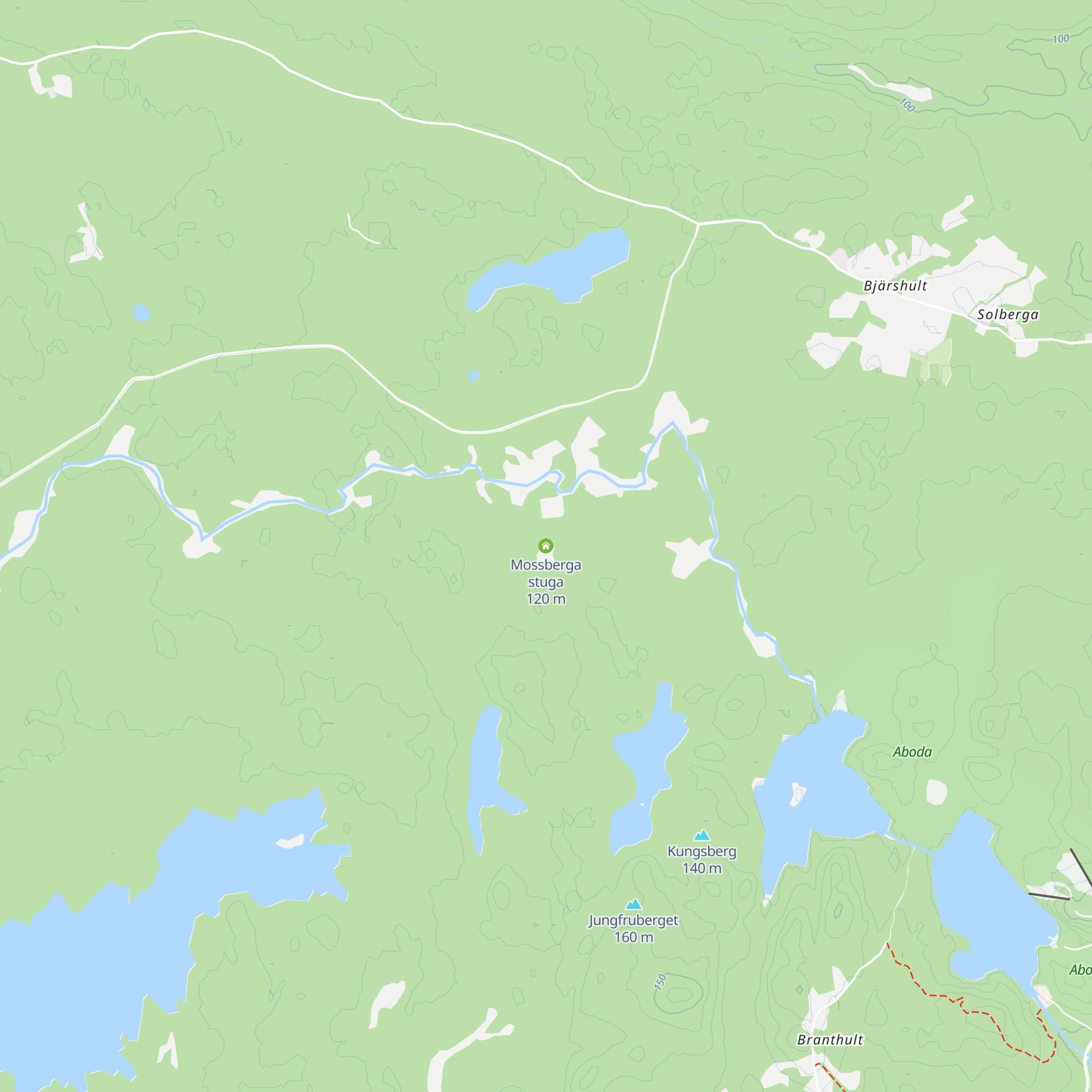 Mossberga stuga map