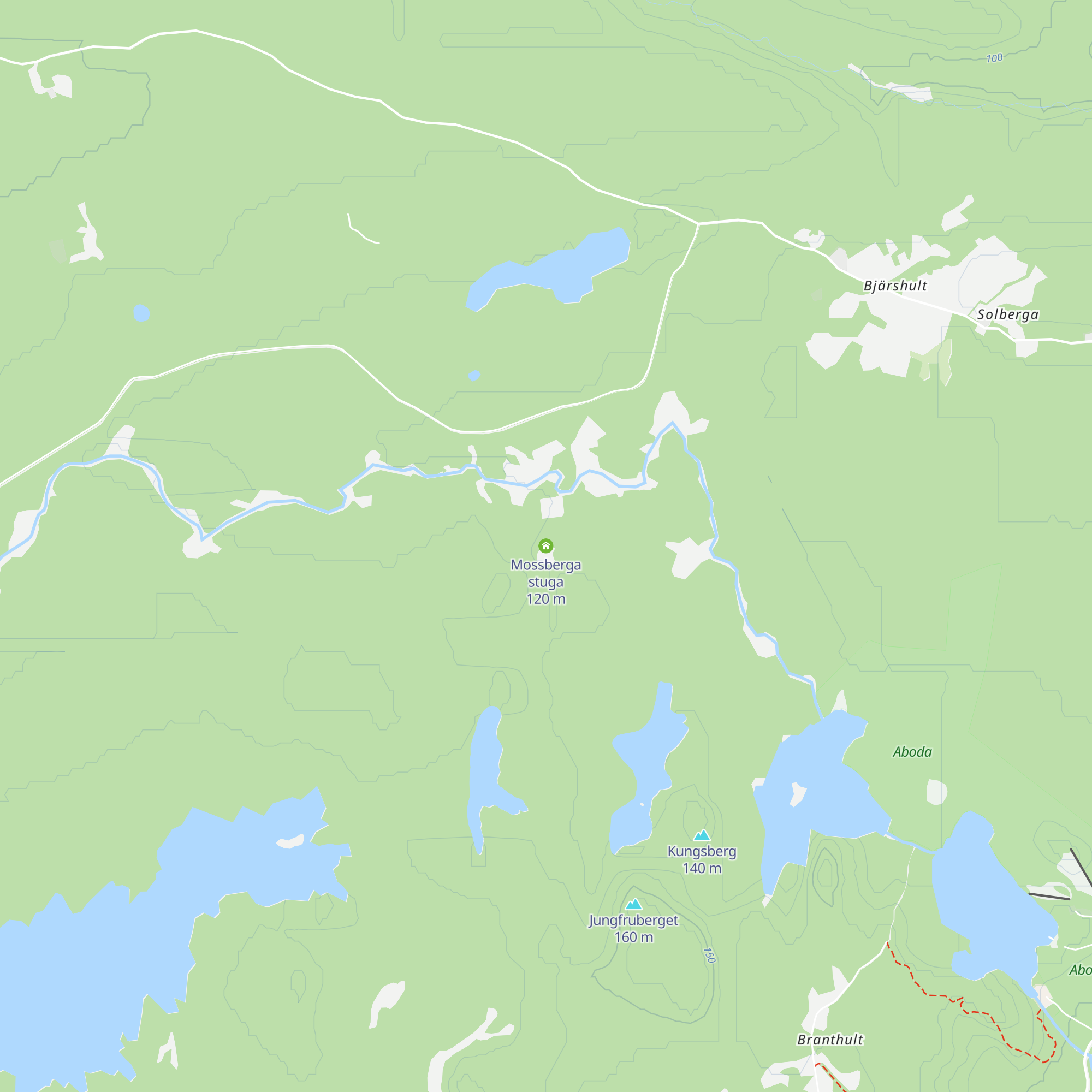 Mossberga stuga map