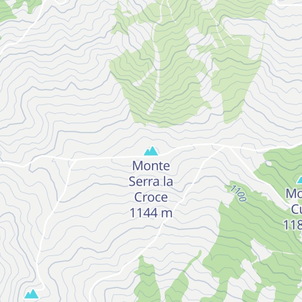 Map of Monte Serra la Croce