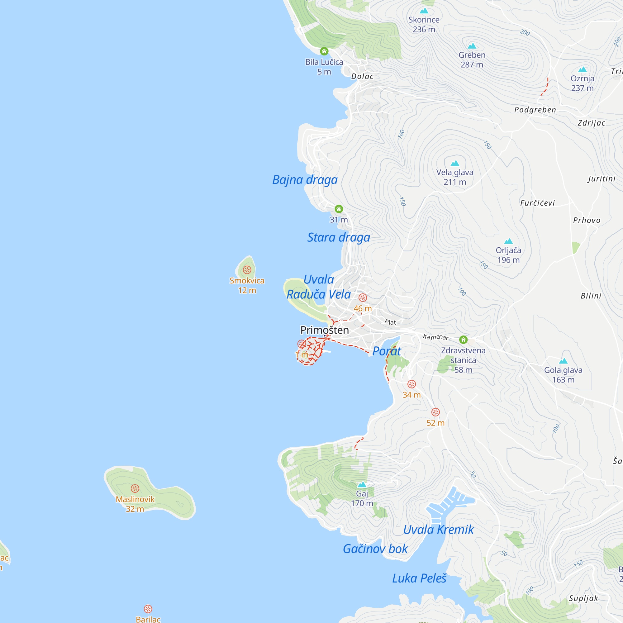 Hotel Zora map
