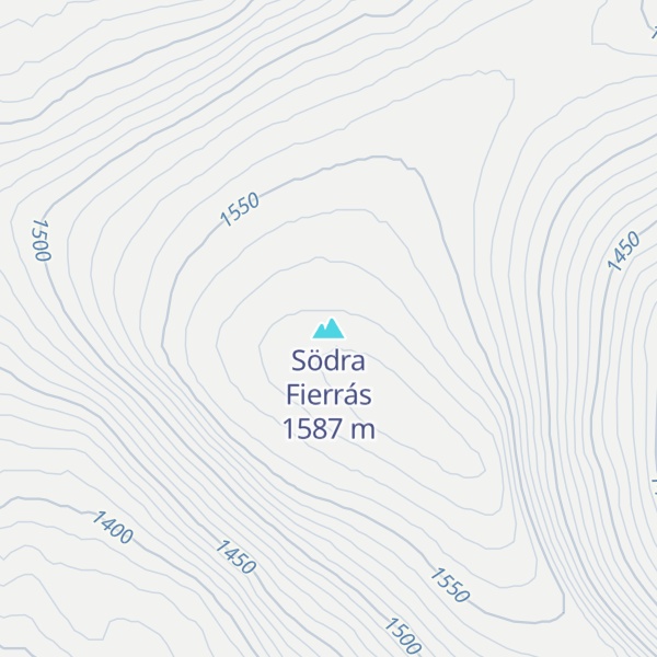 Map of Södra Fierrás