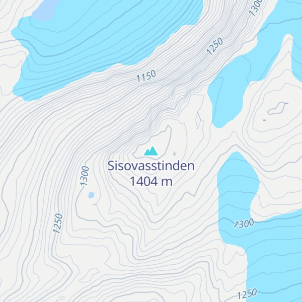 Map of Sisovasstinden