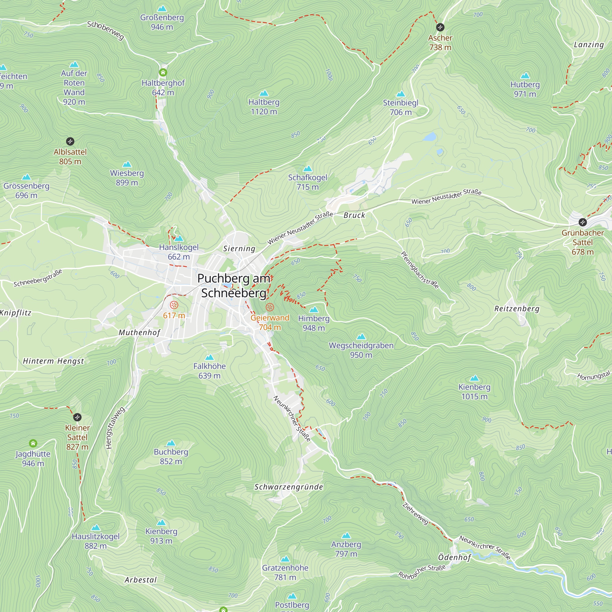 Himberg-Hütte map