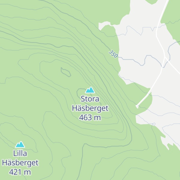 Map of Stora Häsberget