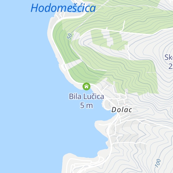 Map of Bila Lučica