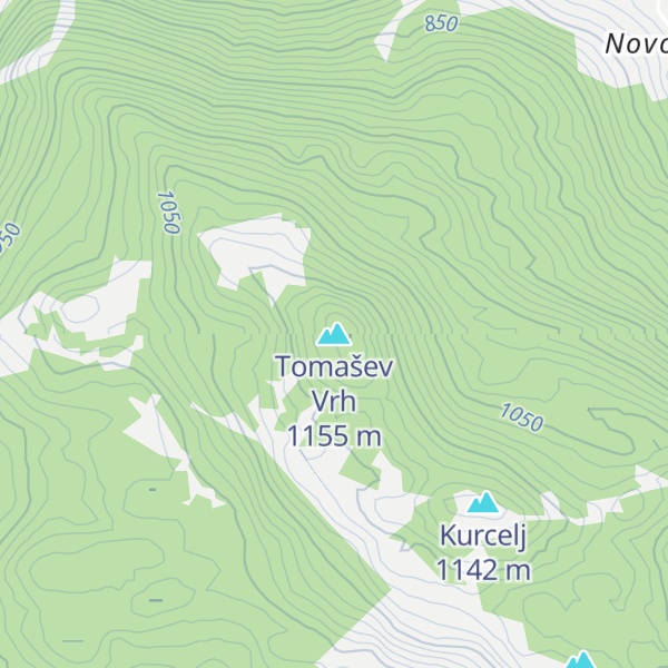 Map of Tomašev Vrh