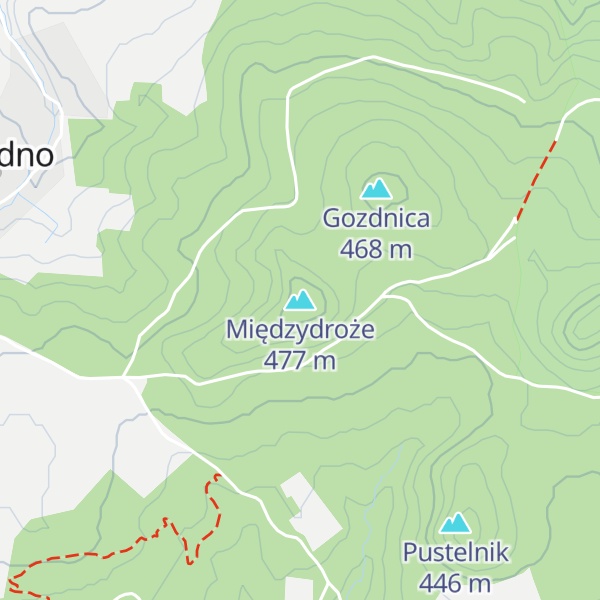 Map of Międzydroże