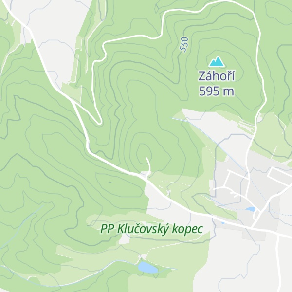 Map of Klučovská hora