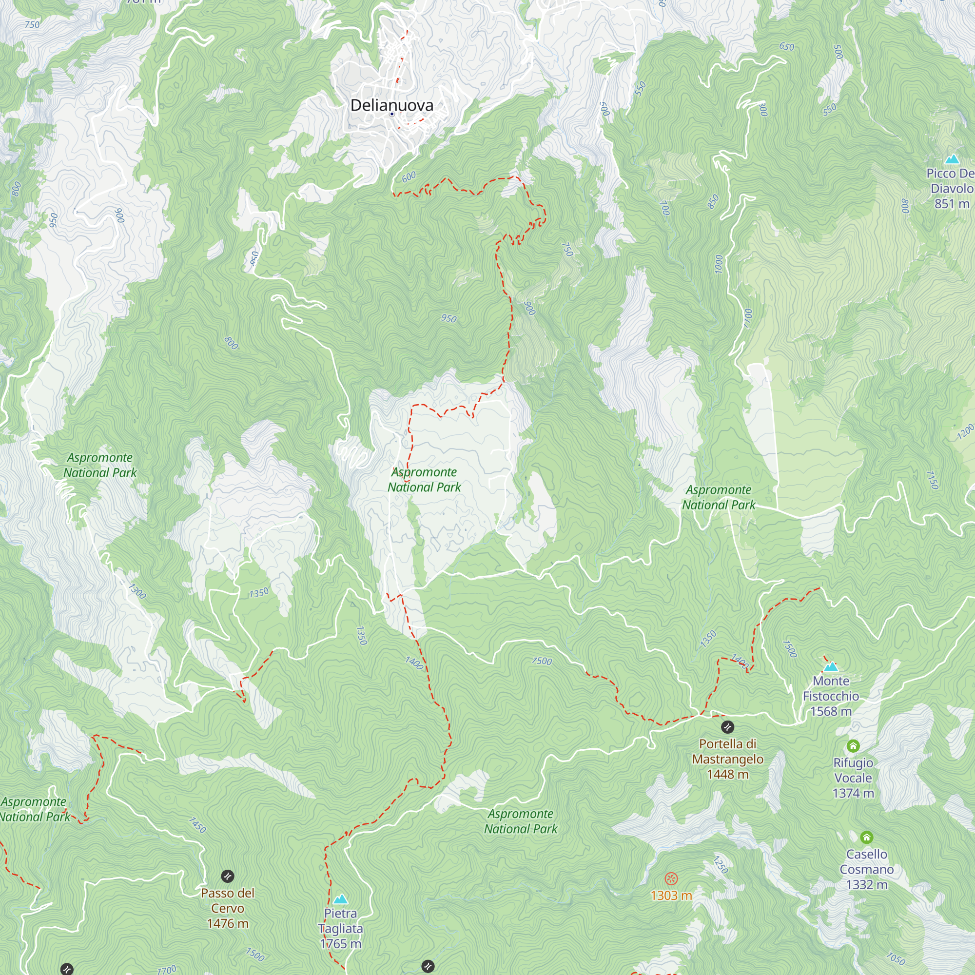 Rifugio Il Biancospino map