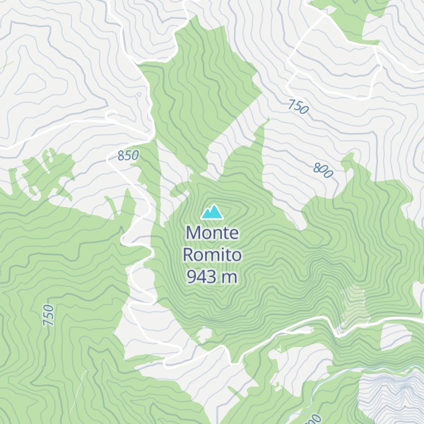 Map of Monte Romito