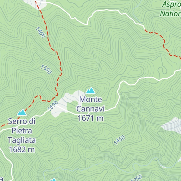 Map of Monte Cannavi