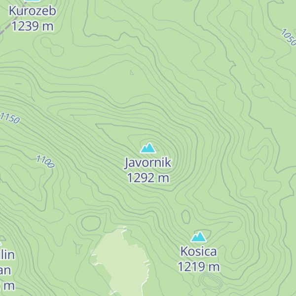 Map of Javornik