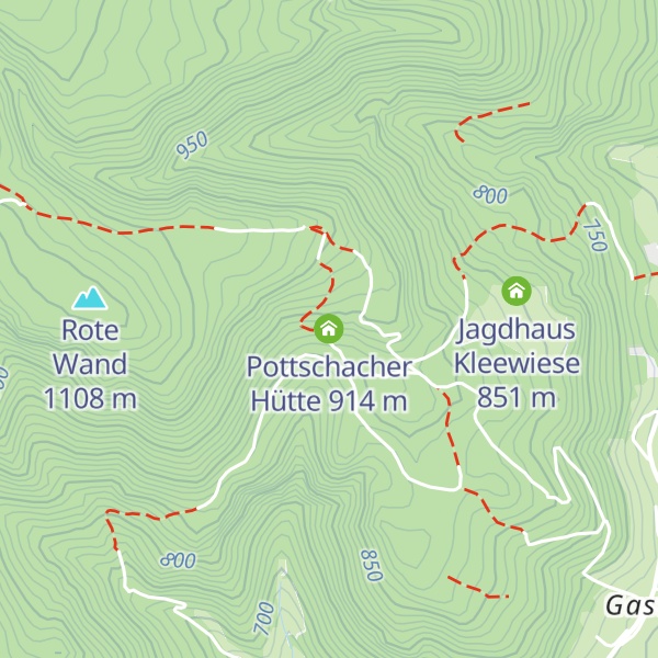 Map of Pottschacher Hütte