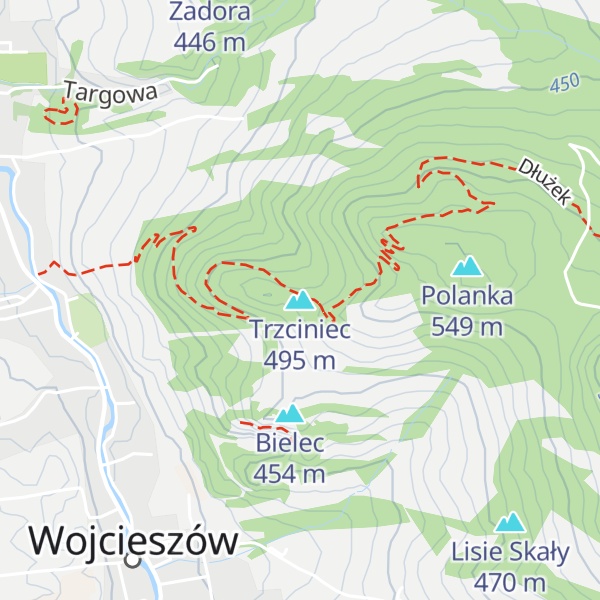 Map of Trzciniec