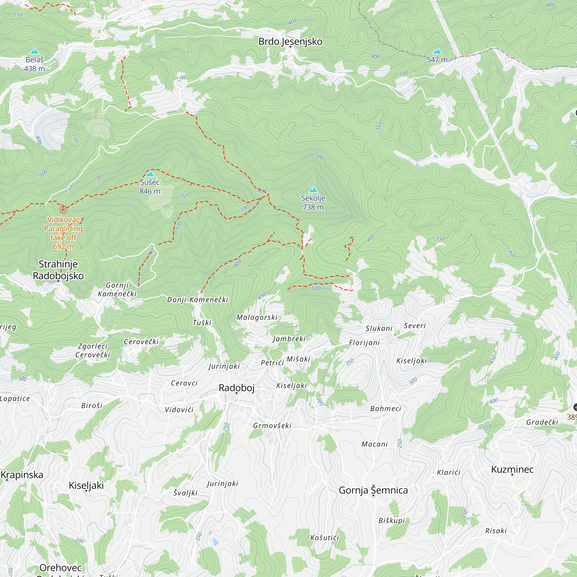 Lovački dom Lovačkog društva „Strahinjčica“ Radoboj map