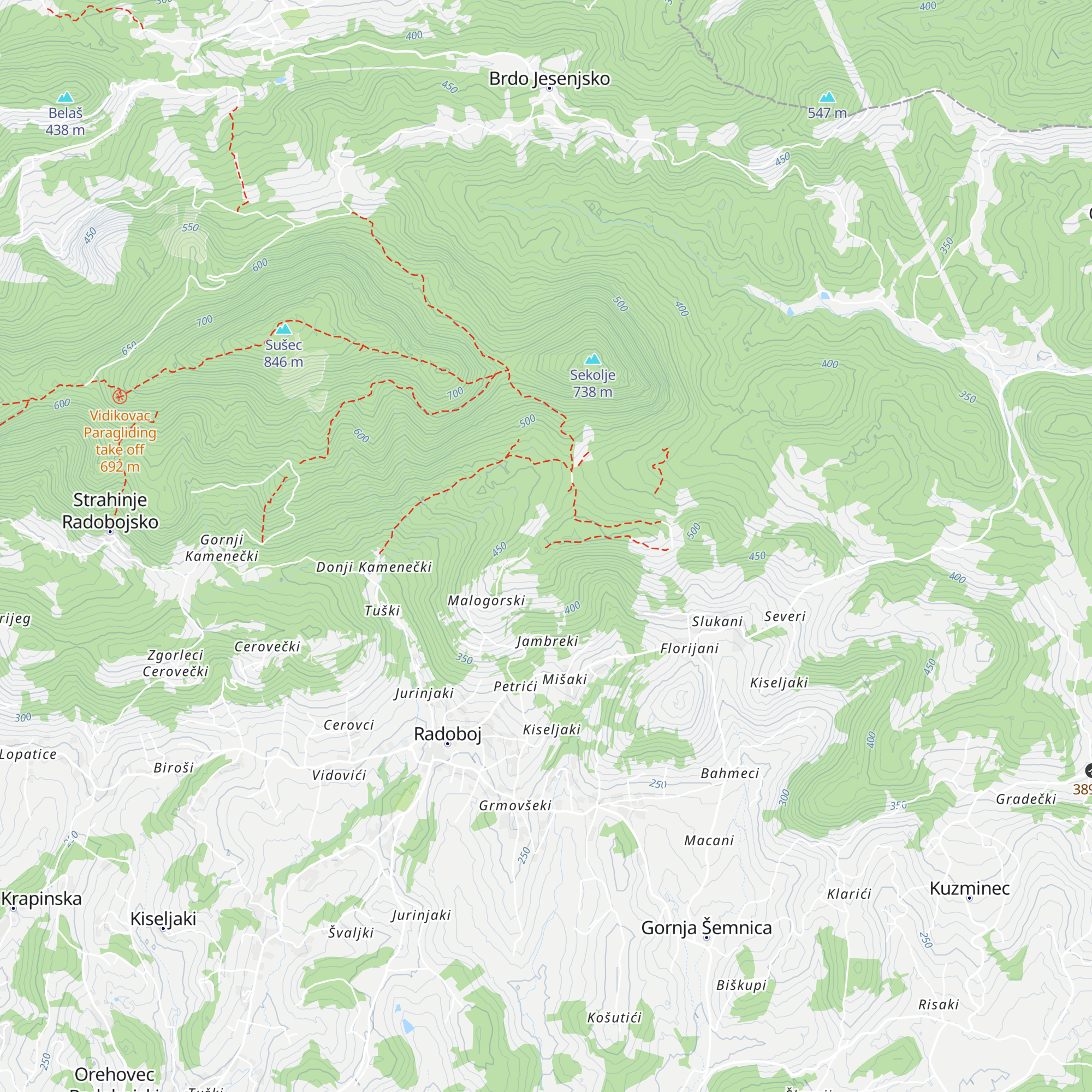 Lovački dom Lovačkog društva „Strahinjčica“ Radoboj map