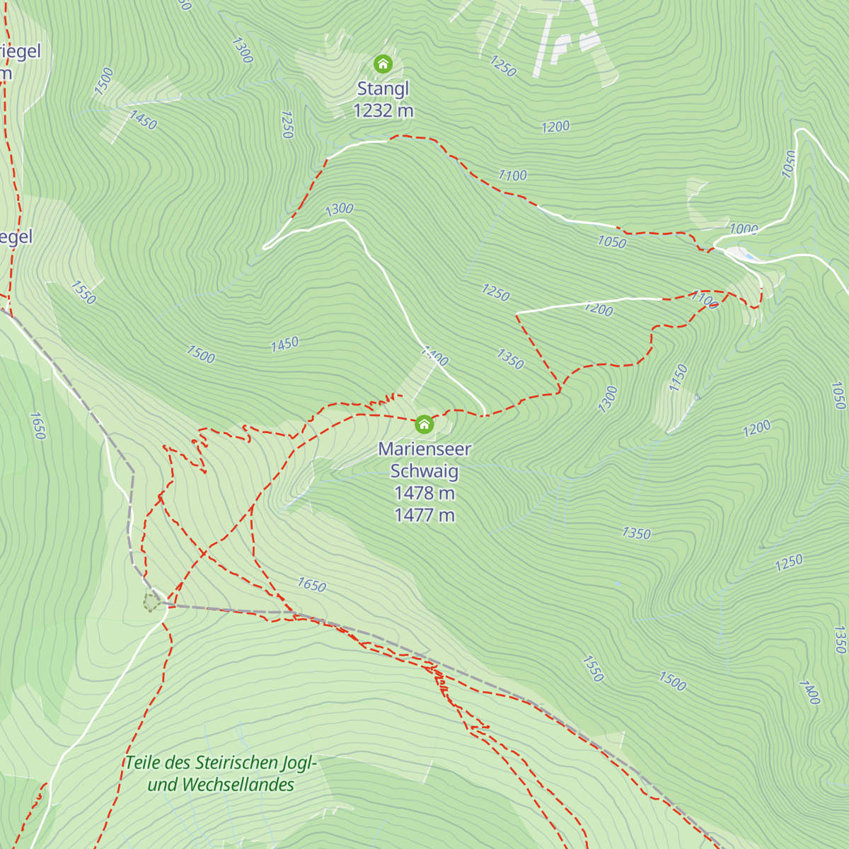 Marienseer Schwaig 1478 m map