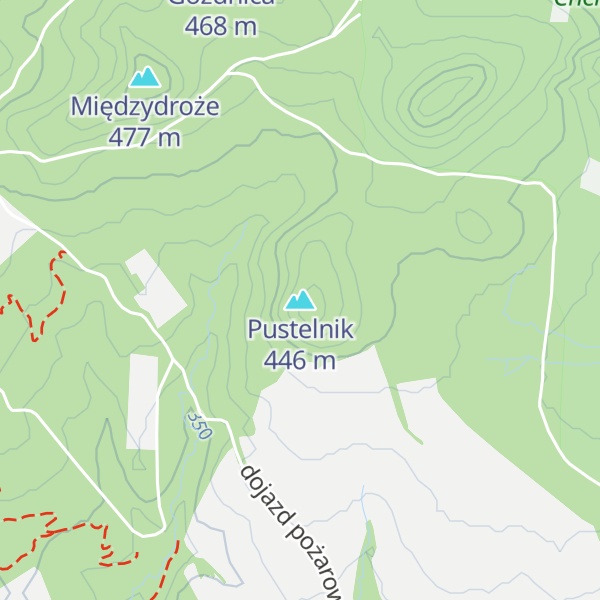 Map of Pustelnik