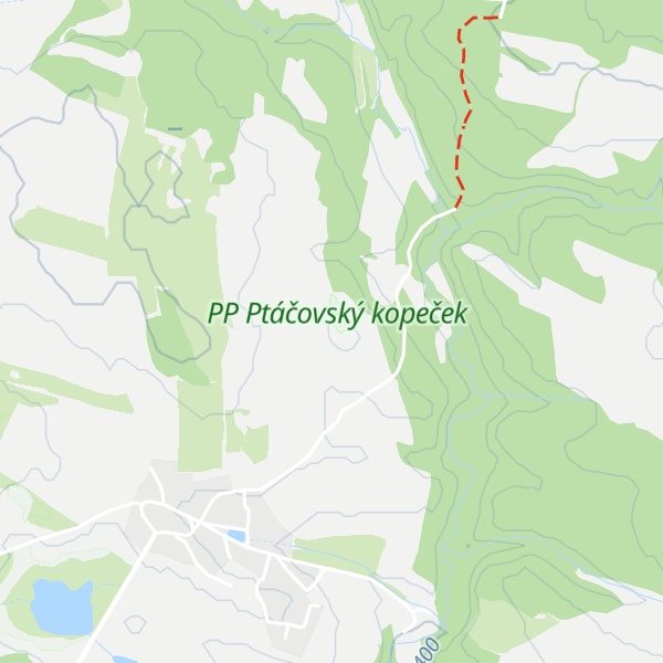 Map of Ptáčovský kopeček