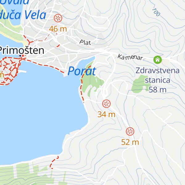 Map of Marina Lučica