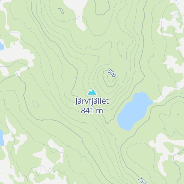 Map of Järvfjället